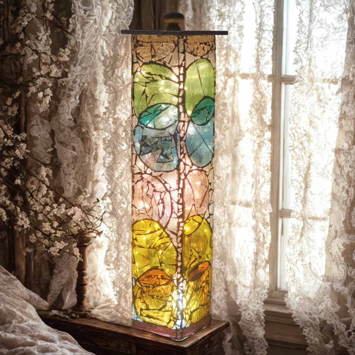 Handmade Glass Mosaic Lamp | Solara