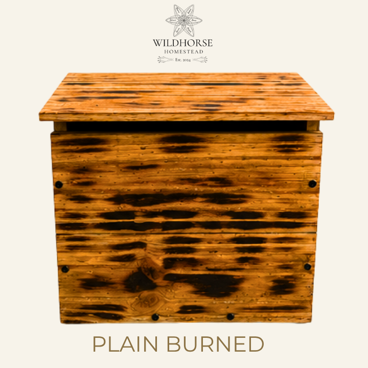 Rustic Burned Letter Box | Handmade from Reclaimed Timber
