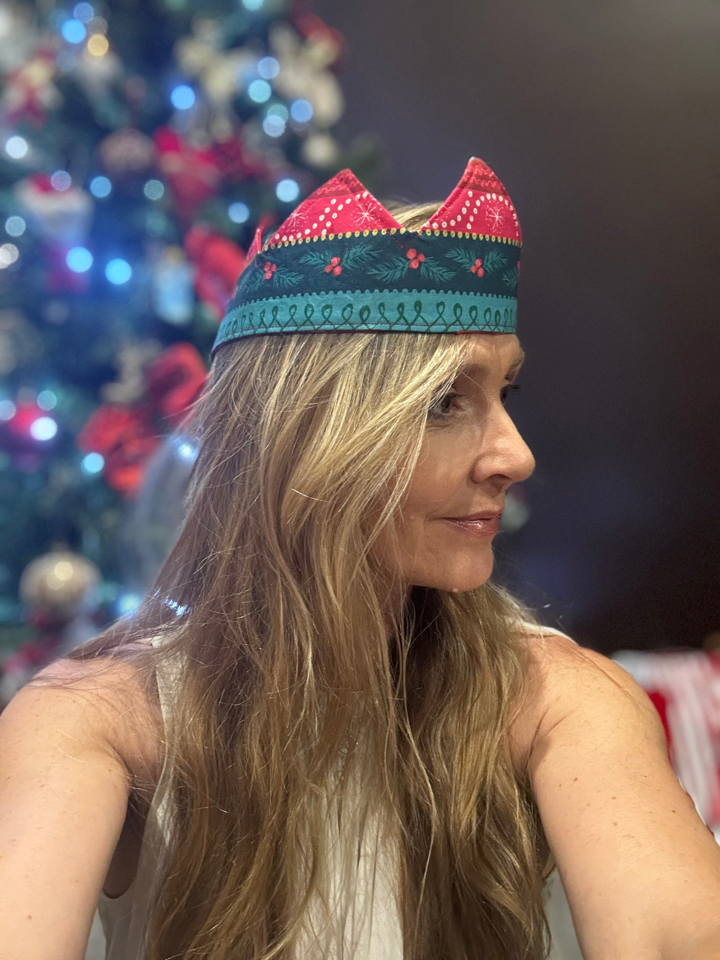 Fabric double sided Christmas Crown sustainability