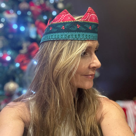 Fabric double sided Christmas Crown sustainability