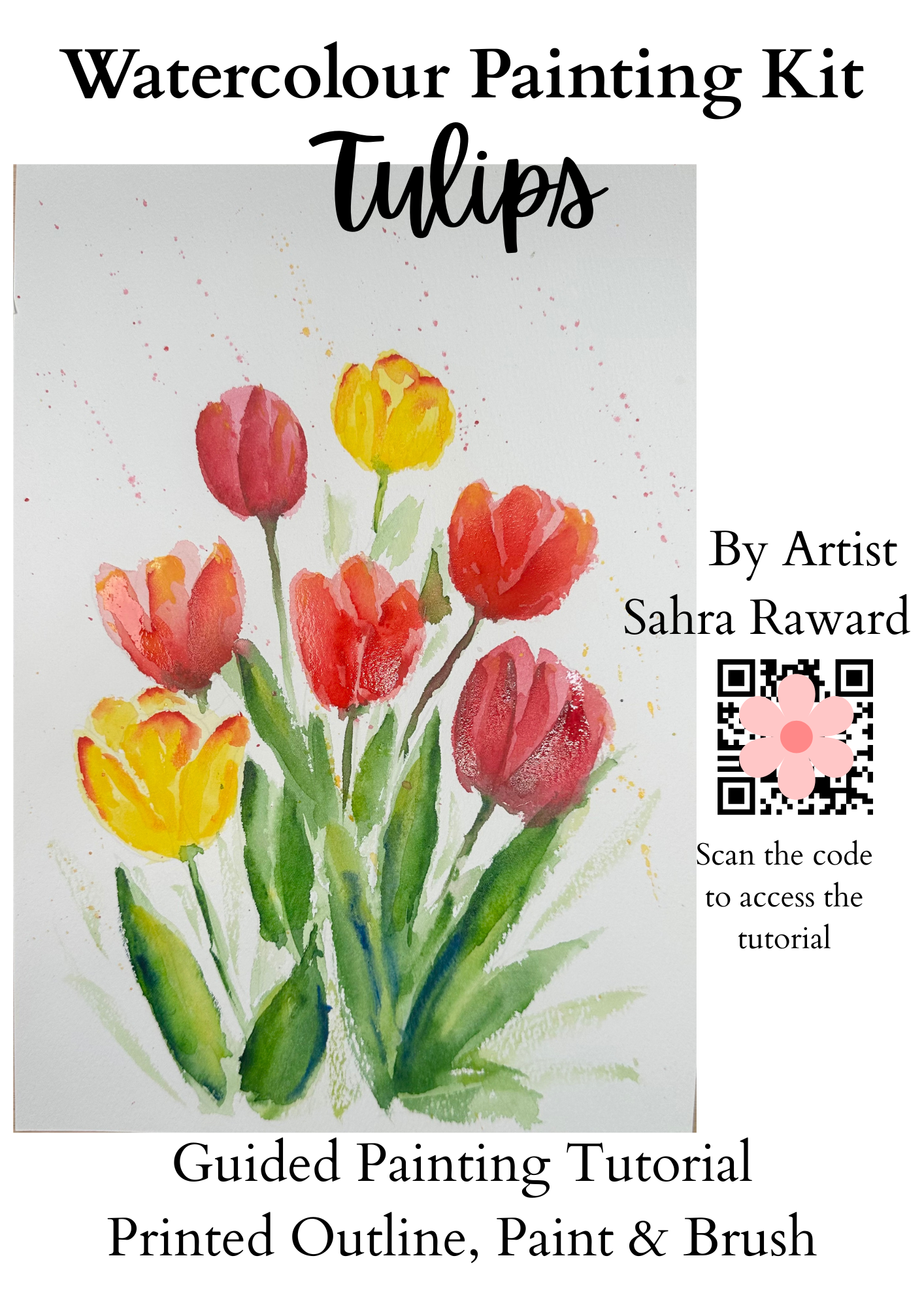 Watercolour Painting Kit ~ Tulips