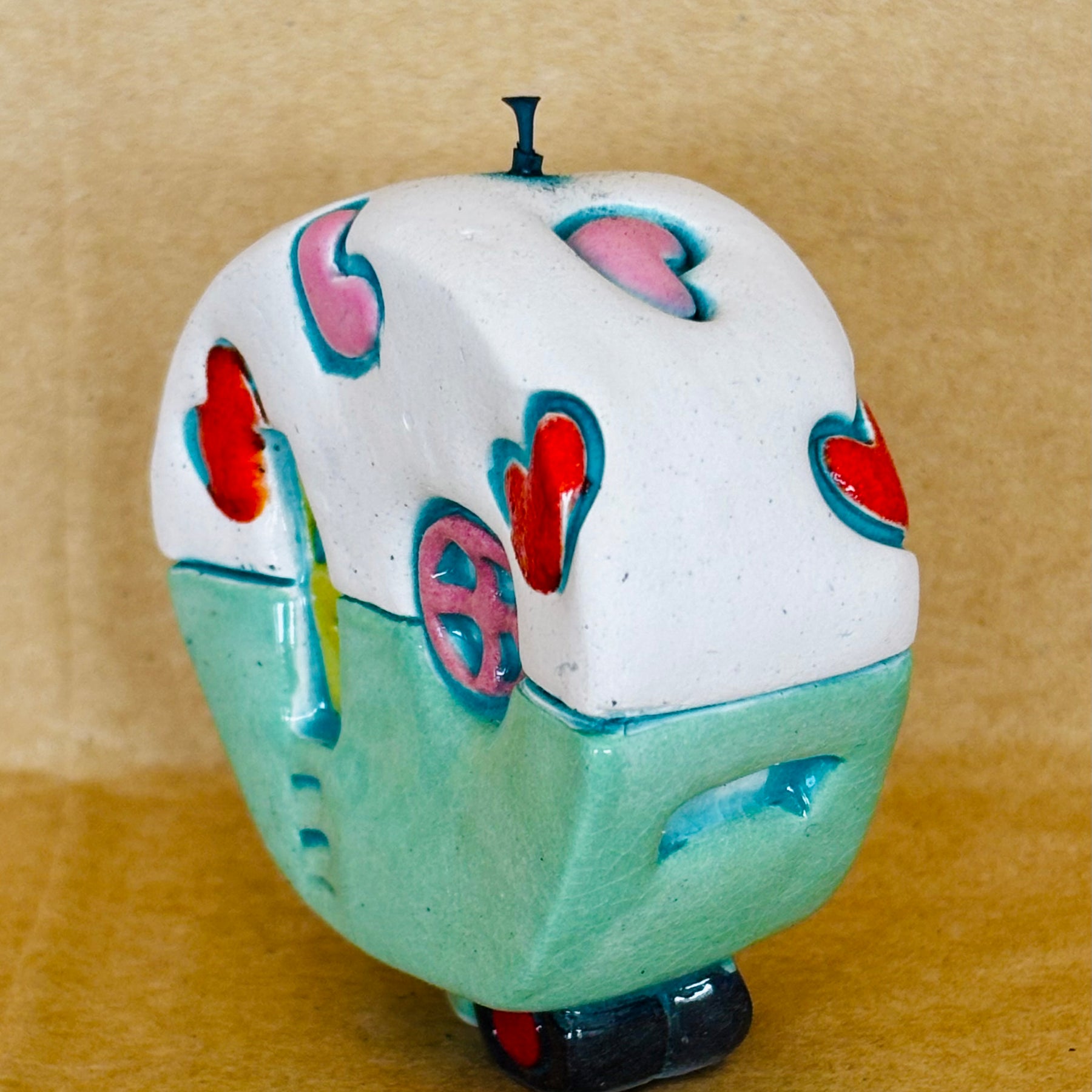 Small Retro Collectable Ceramic Caravan 3
