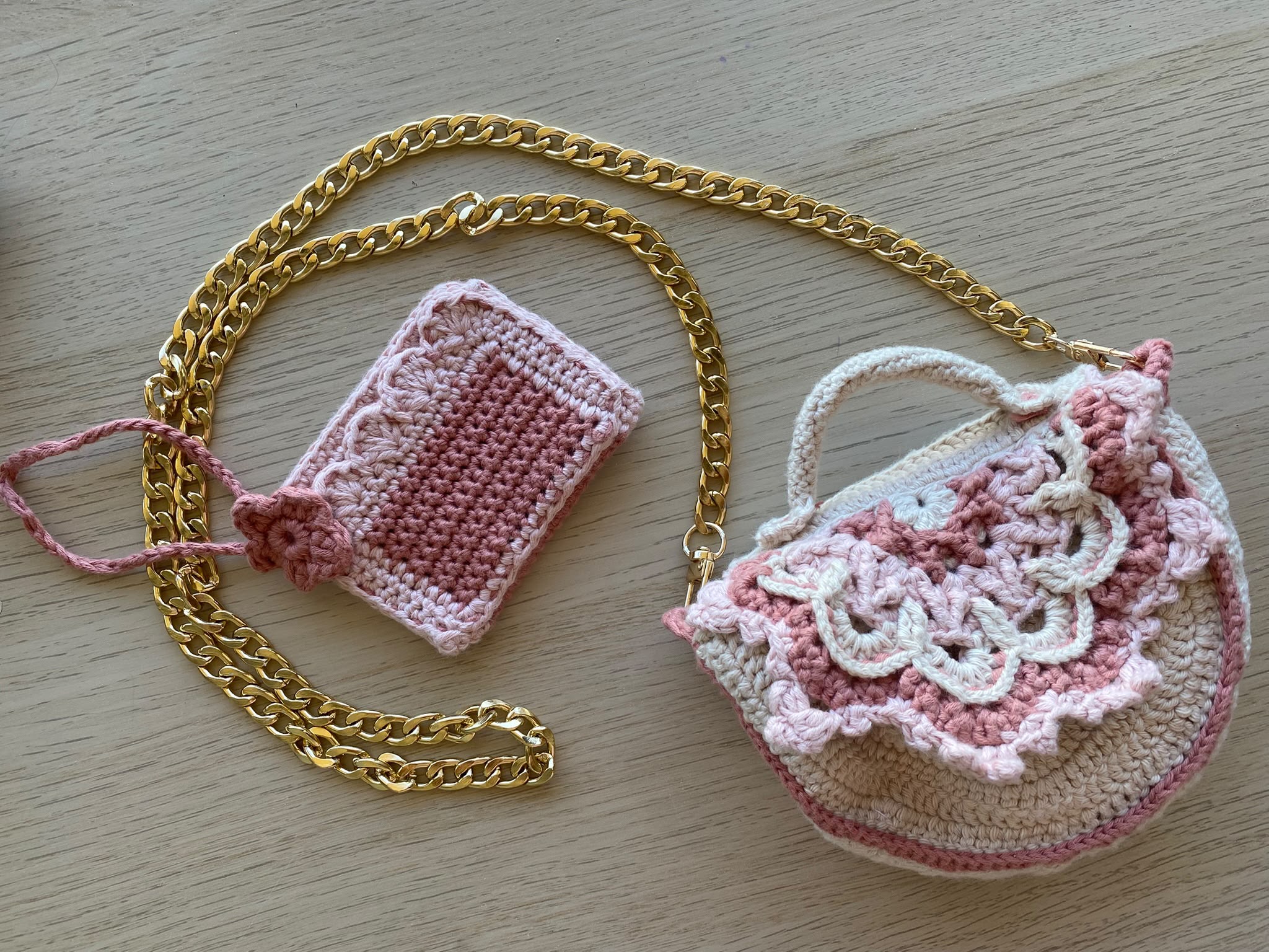 The Blush Blossom Mini Bag & Pouch Set