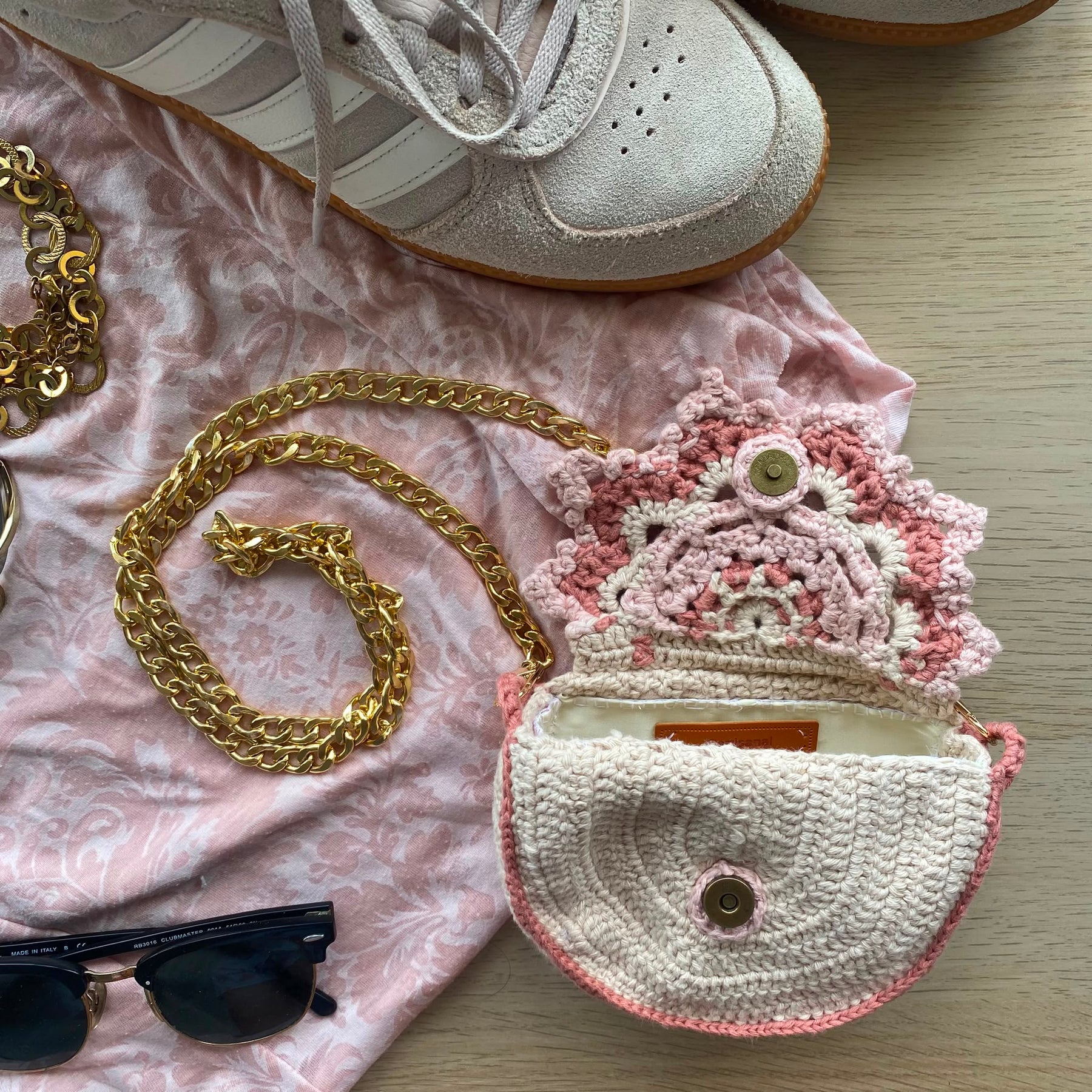 The Blush Blossom Mini Bag & Pouch Set