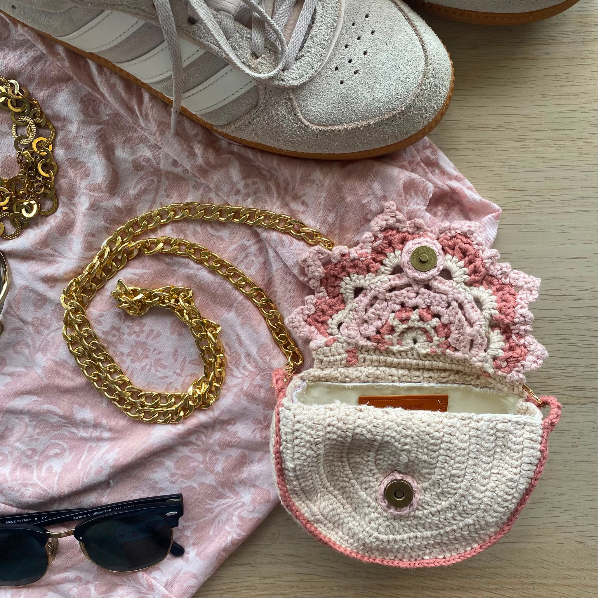 The Blush Blossom Mini Bag & Pouch Set