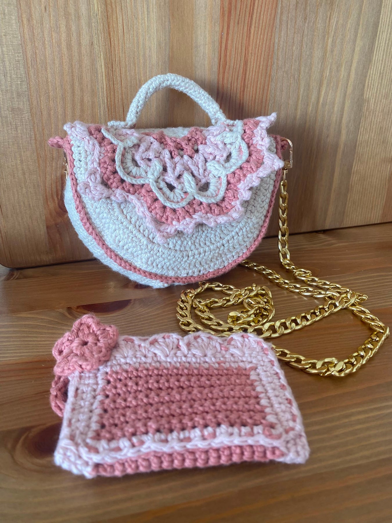 The Blush Blossom Mini Bag & Pouch Set