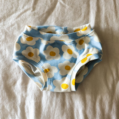 Daisy fried eggs organic underpants for kids sizes 1 to 12