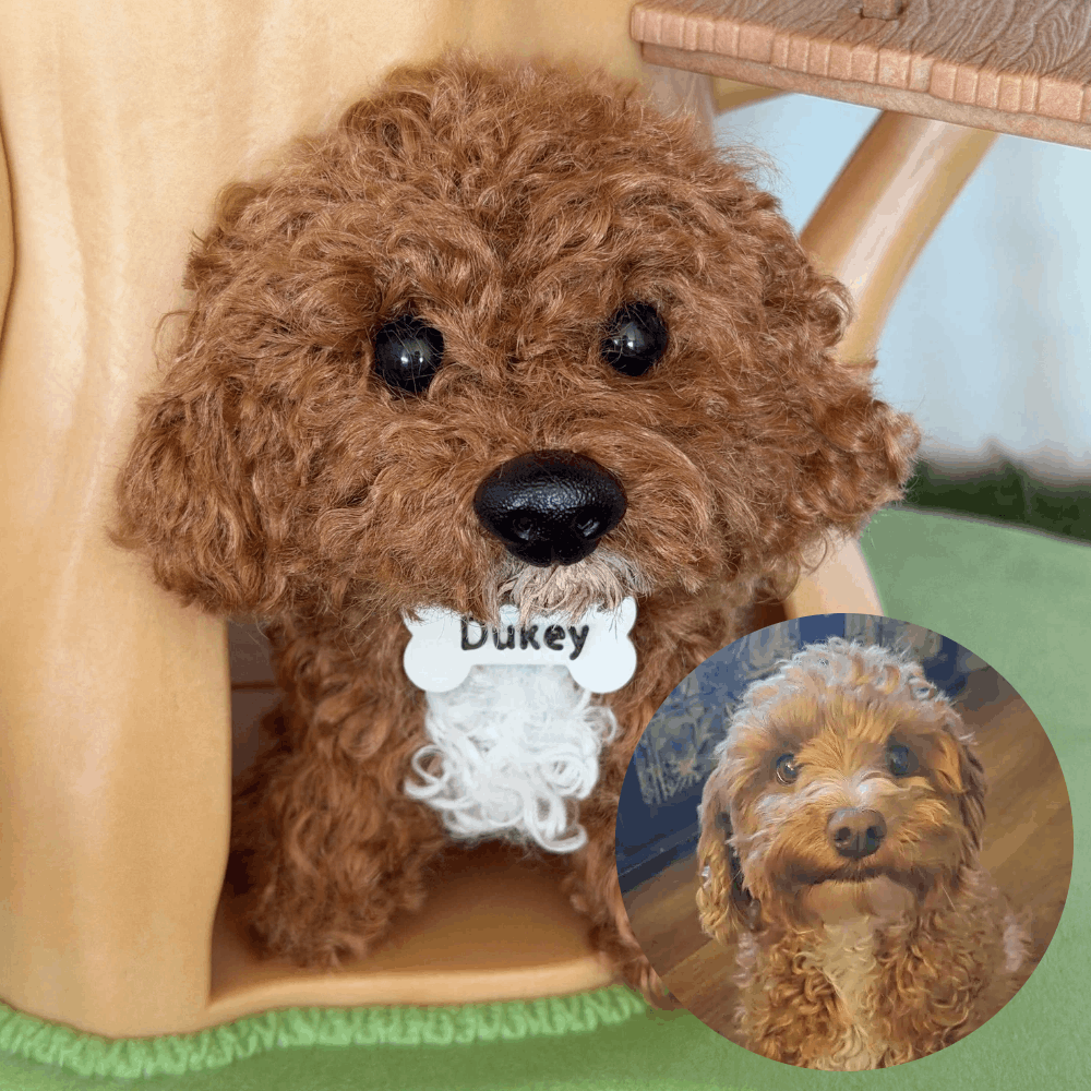 Custom Pet Portrait from Photo, Handmade Dog Replica, Personalised Pet Keepsake