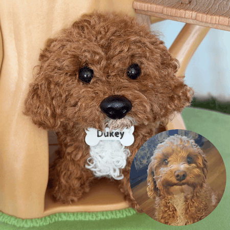 Custom Pet Portrait from Photo, Handmade Dog Replica, Personalised Pet Keepsake