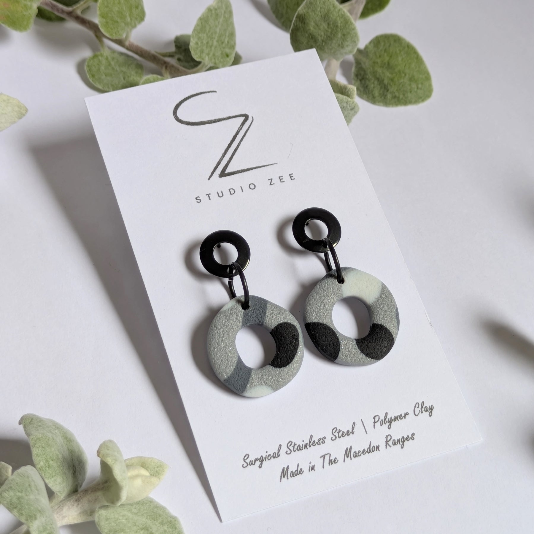 Donut Drop Earrings