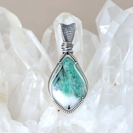 Sterling Silver Emerald Pendant ~ May Birthstone ~ Talisman of Love and Compassion