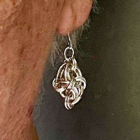 Sterling Silver Earrings "Polyhedron"