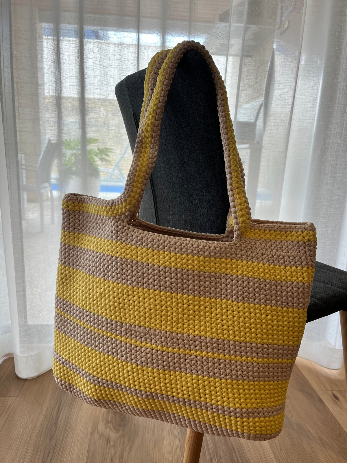 The Everyday Crochet Tote Bag - Lemon Sorbet