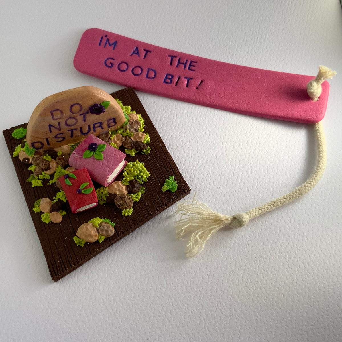 DEAD CUTE: Do Not Disturb | Handmade Gothic Reading Scene & Bookmark Gift Set