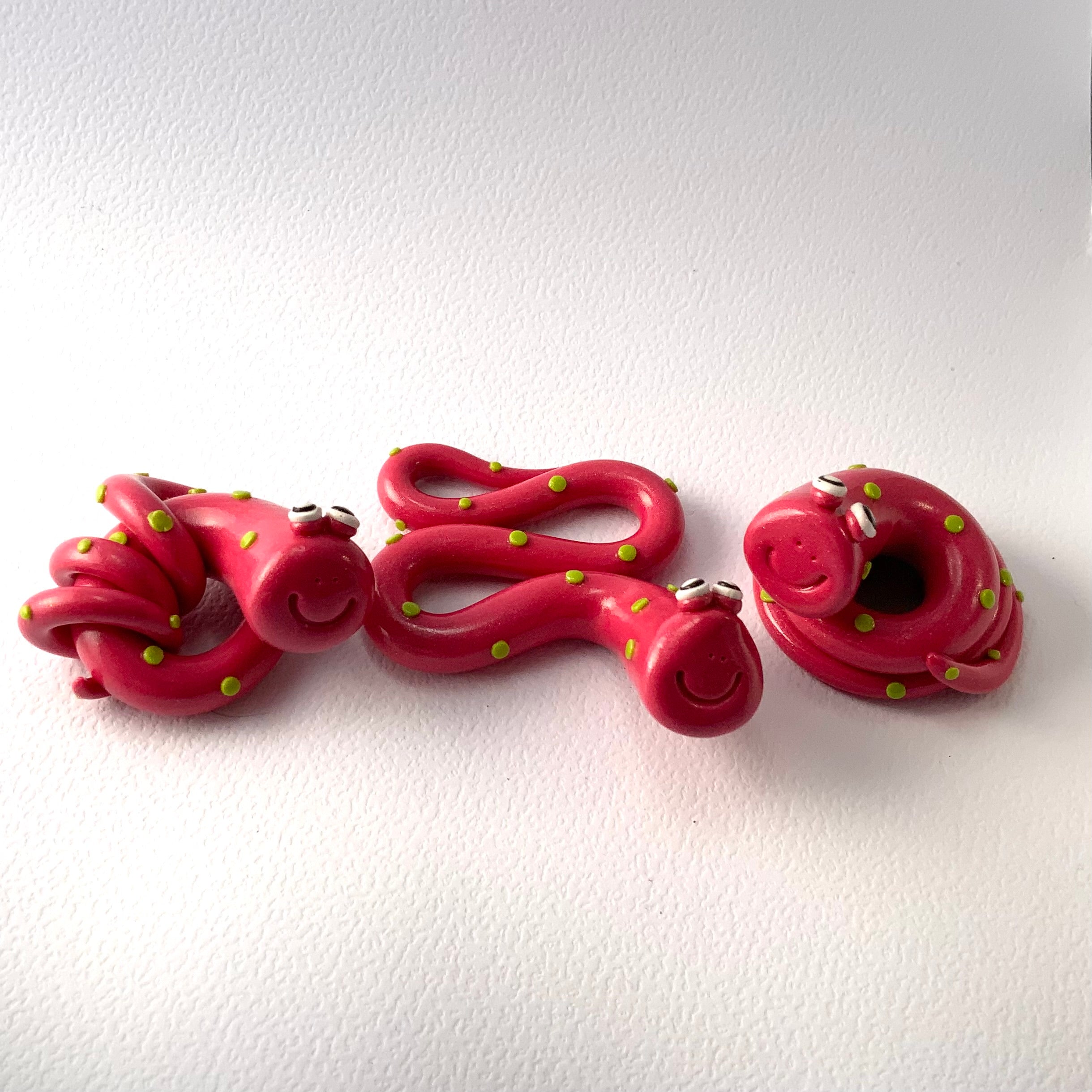 The Slither Squad | Whimsical Handmade Snake Trio Decor