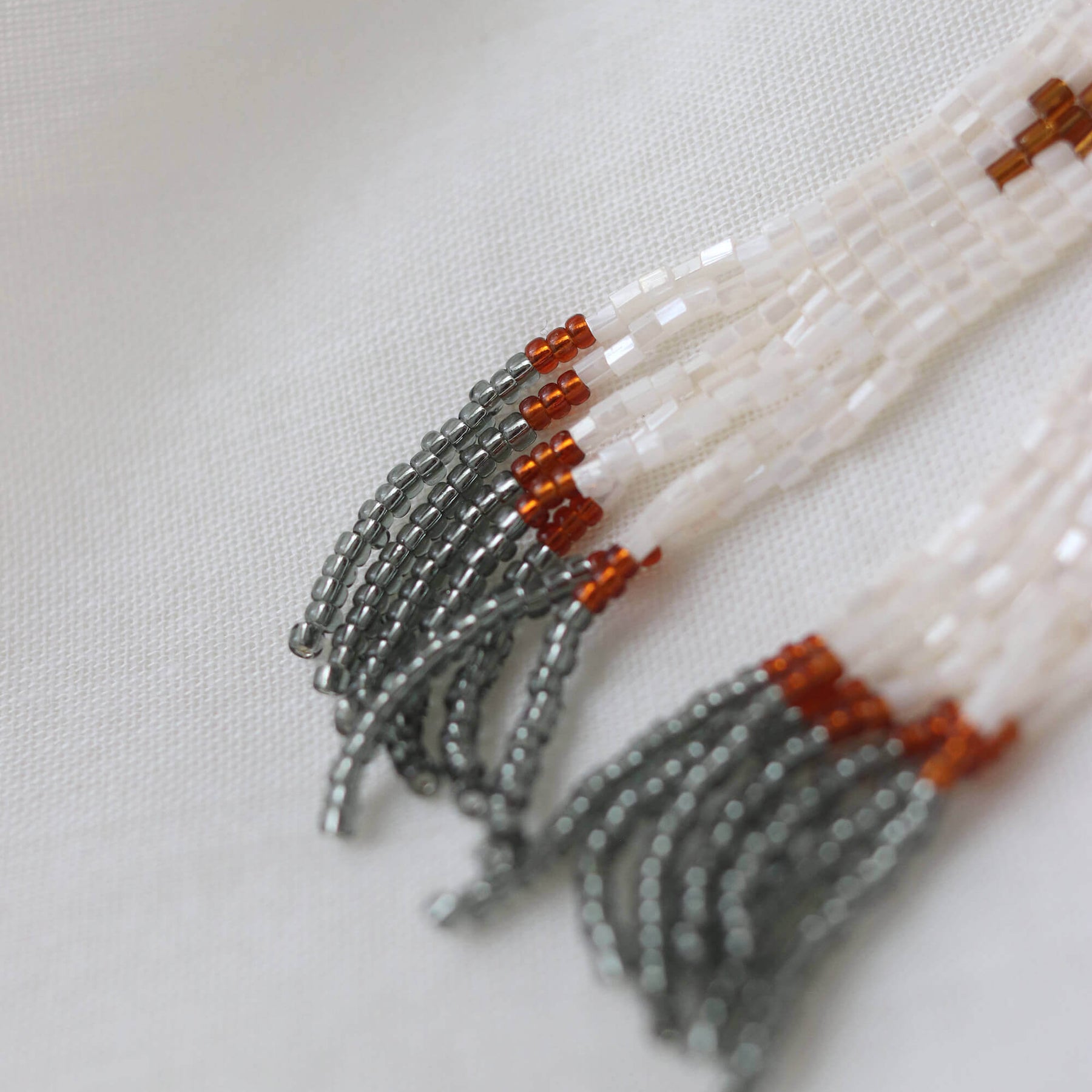 Boho Chic Beaded Cross Earrings