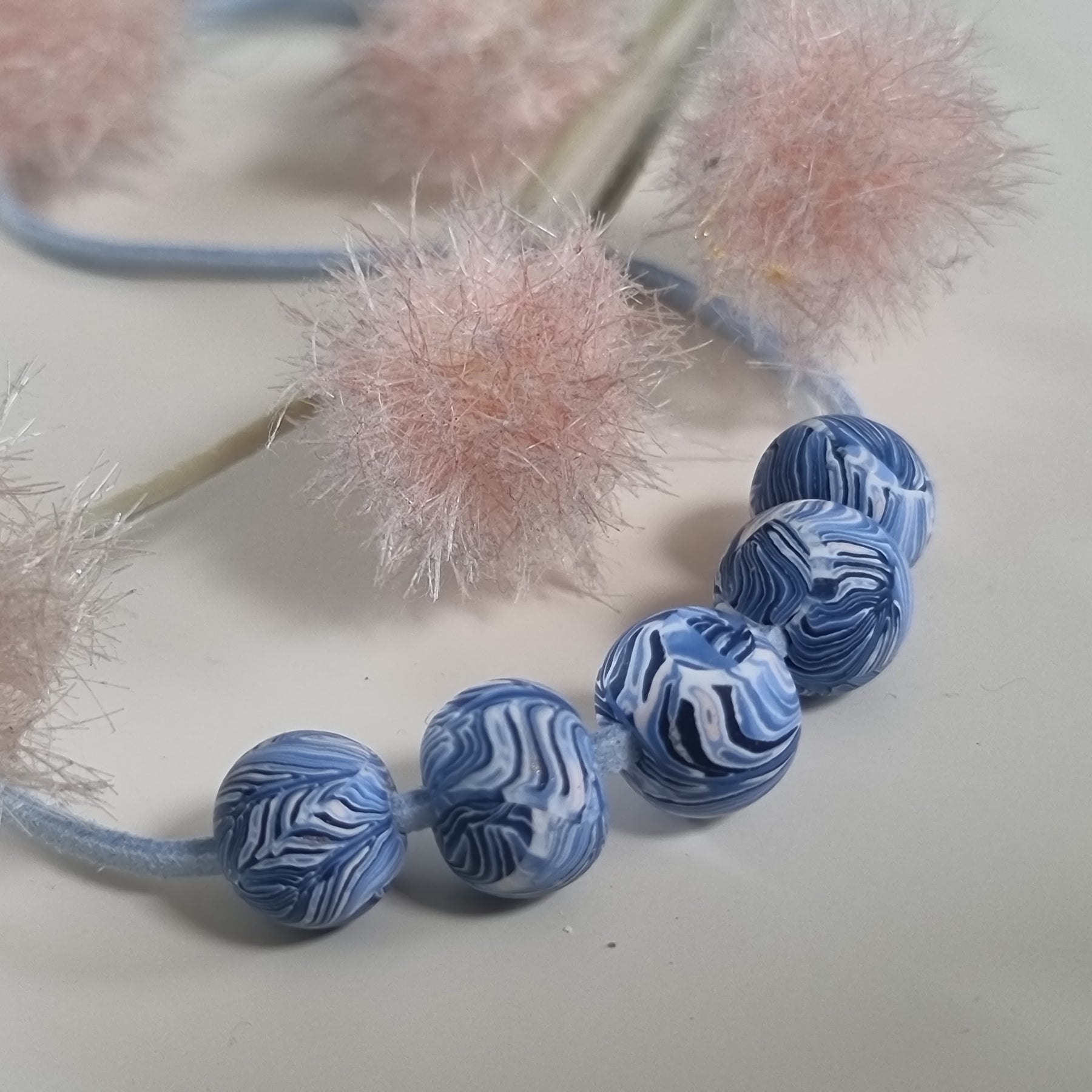 Blue Feather Minimalist Necklace