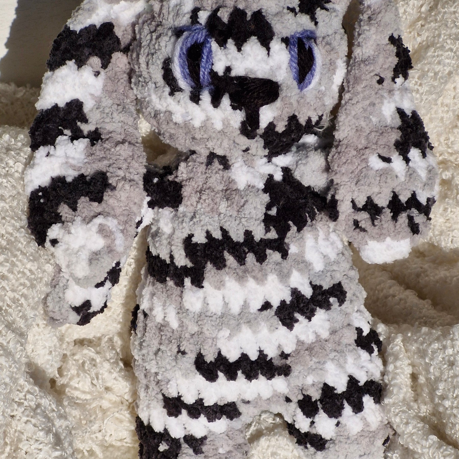 Plush Crochet PATCHY FLOPPY EAR BUNNY