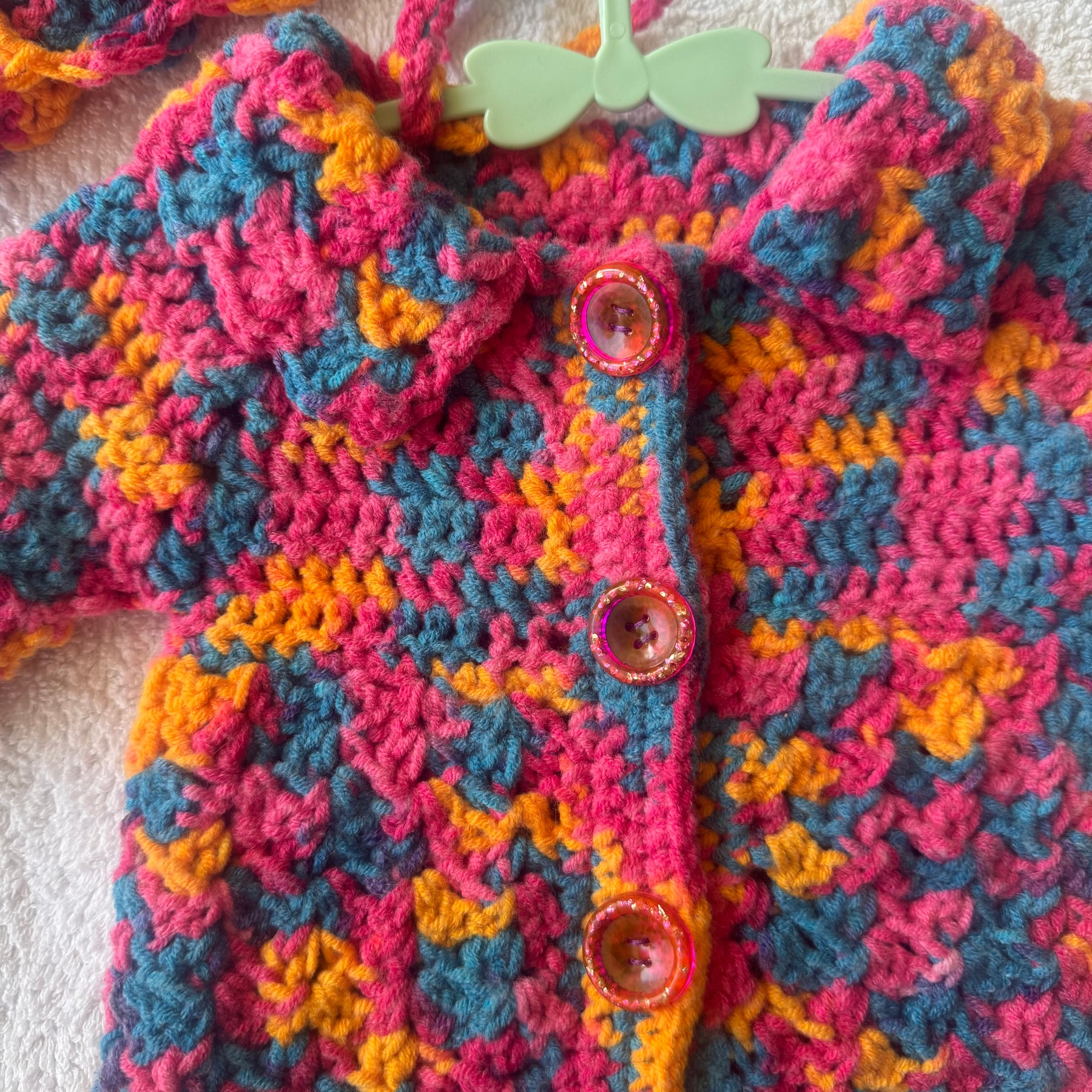 Baby Cardigan & Bonnet Set - Newborn