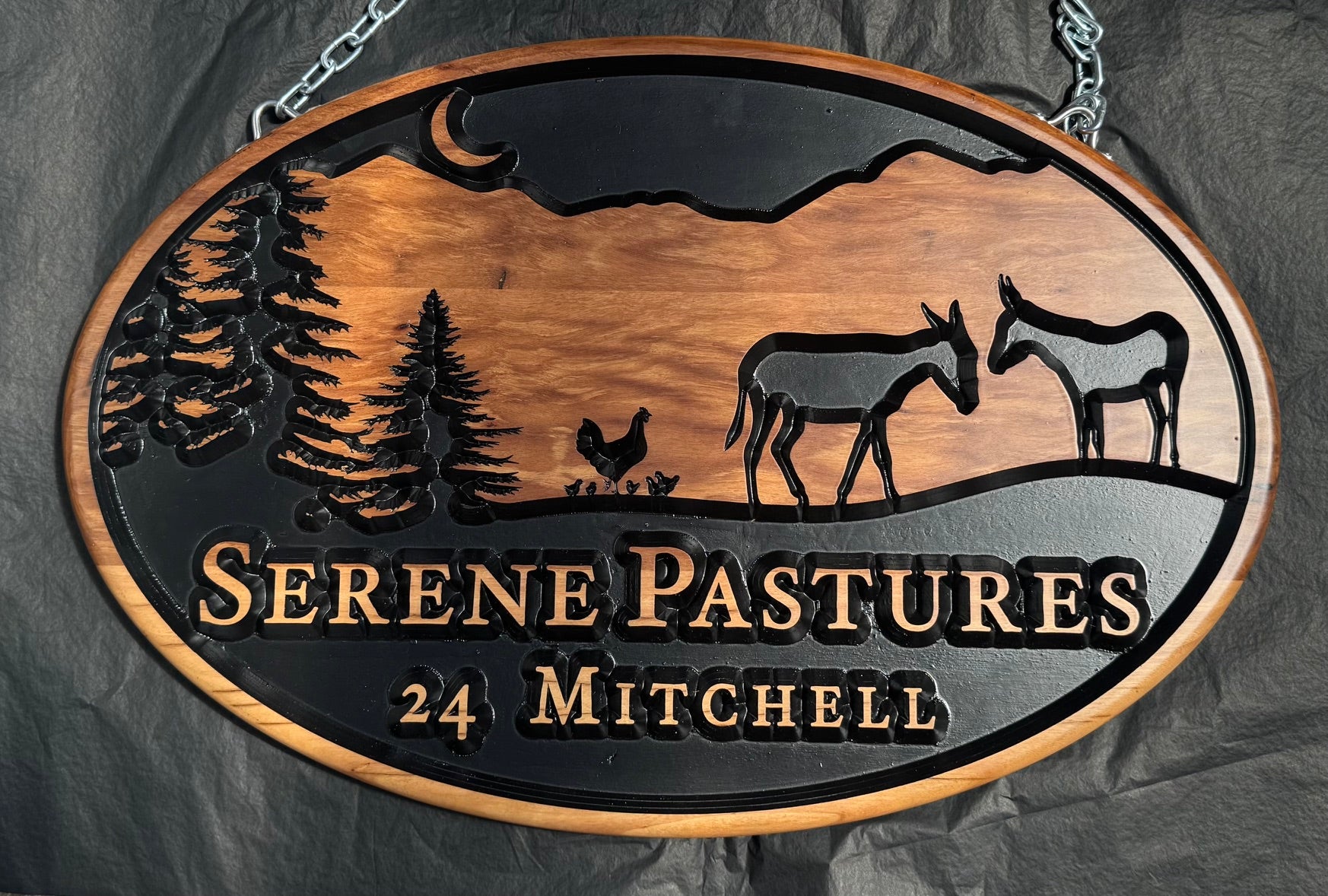 Custom Hobby Farm & Horse Property Outdoor Sign Australian Hardwood Weatherproof