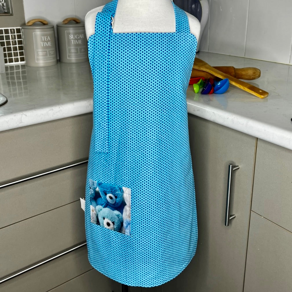 Apron .. Children's reversible .. Teddies