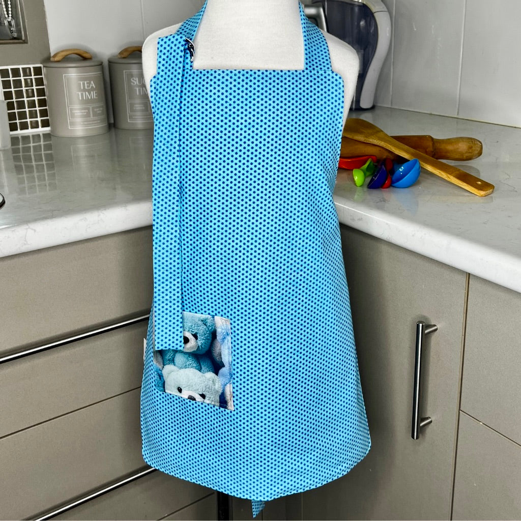 Apron .. Children's reversible .. Teddies