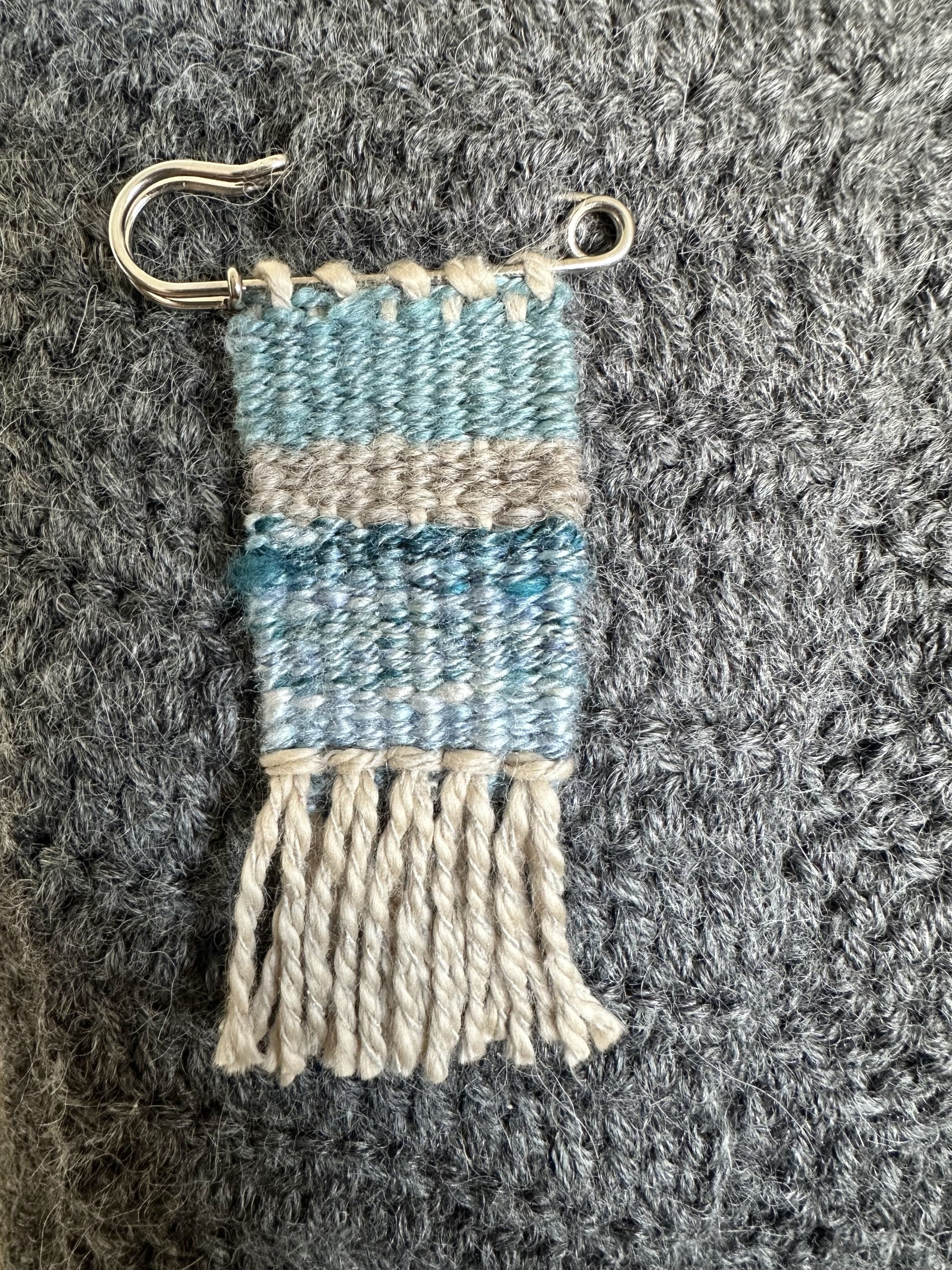 Handwoven Shawl Pins or Brooches