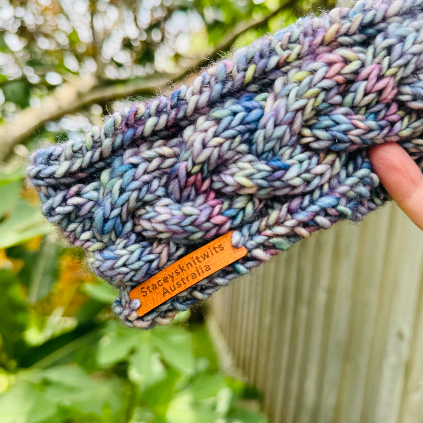 Hand knitted cable headband, Merino soft stretchy colorful headband