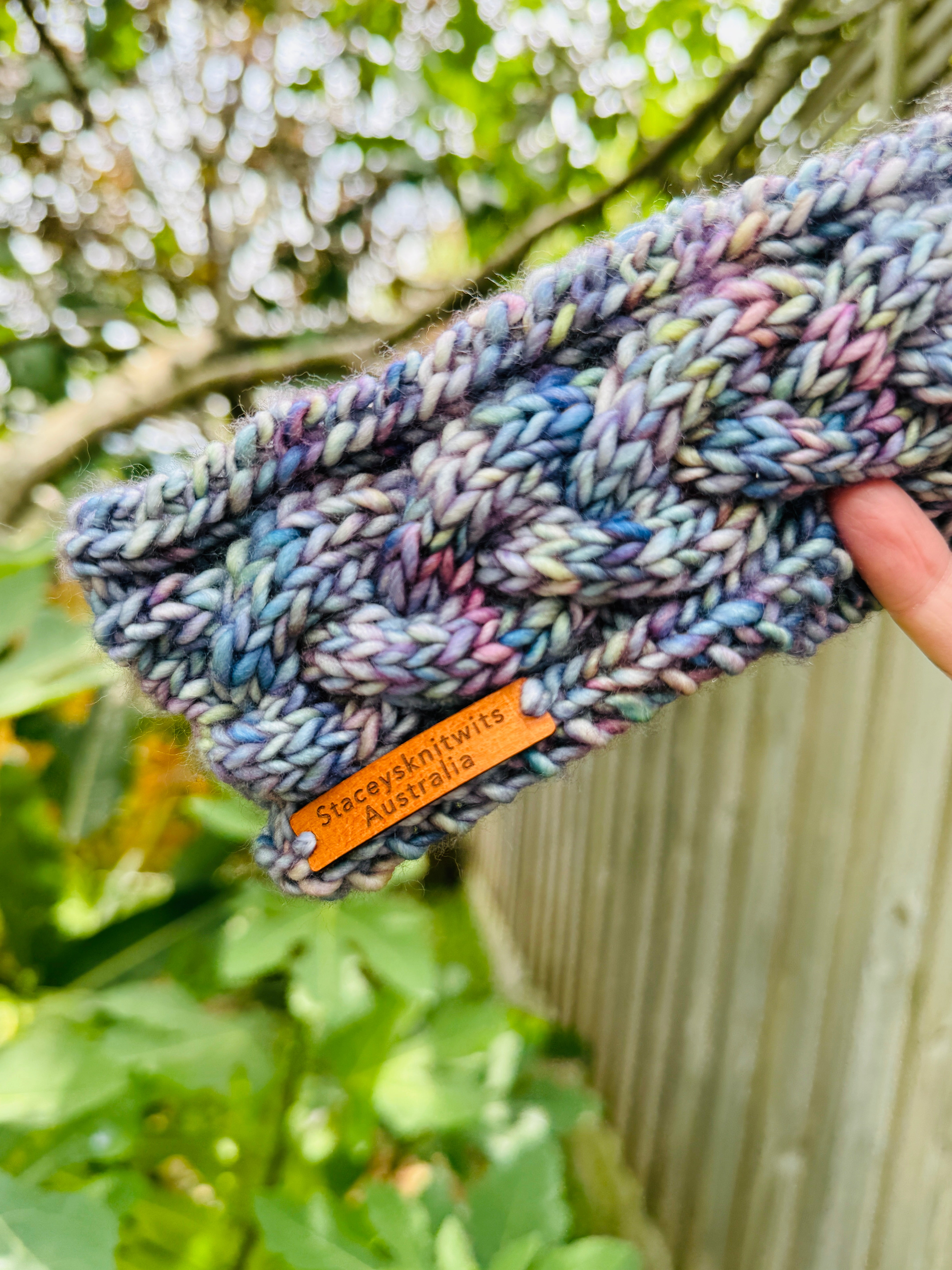 Hand knitted cable headband, Merino soft stretchy colorful headband