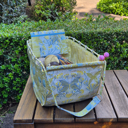 Large Knitting Project Bag – Convertible Shoulder Bag