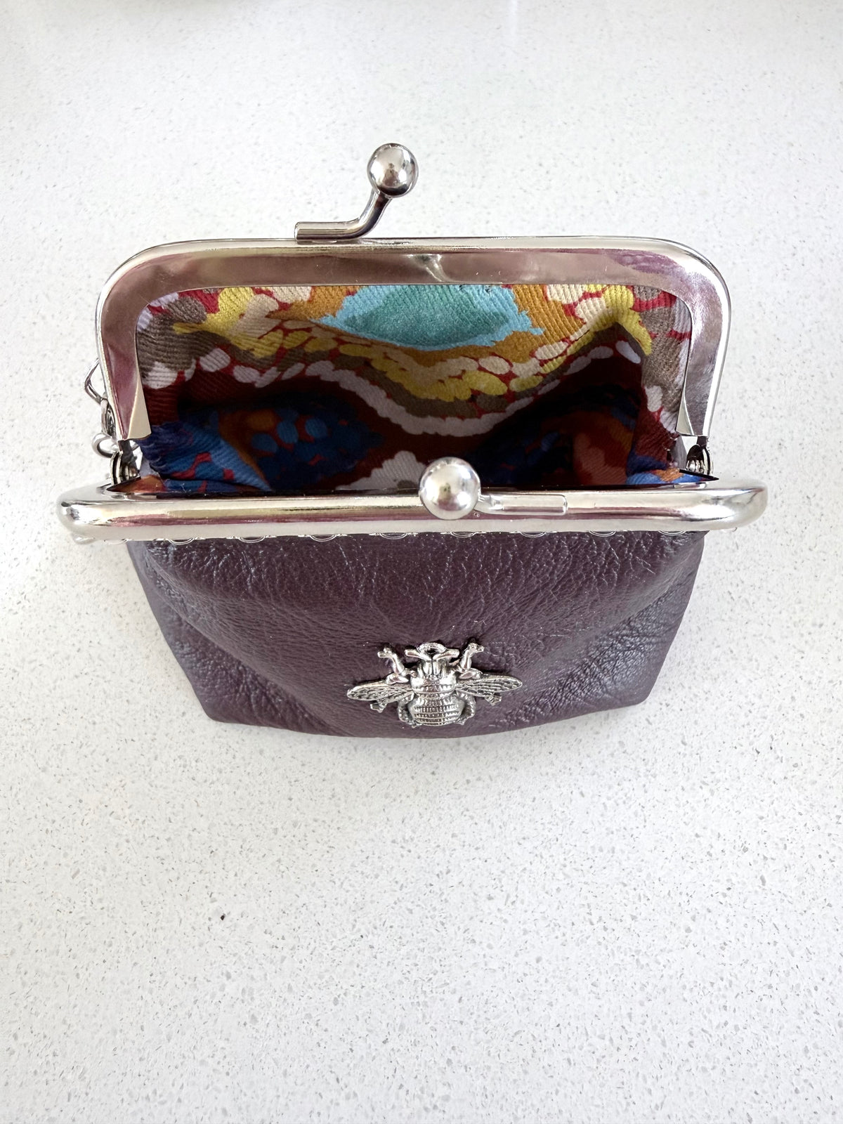 ‘Bee’ coin purse with key chain