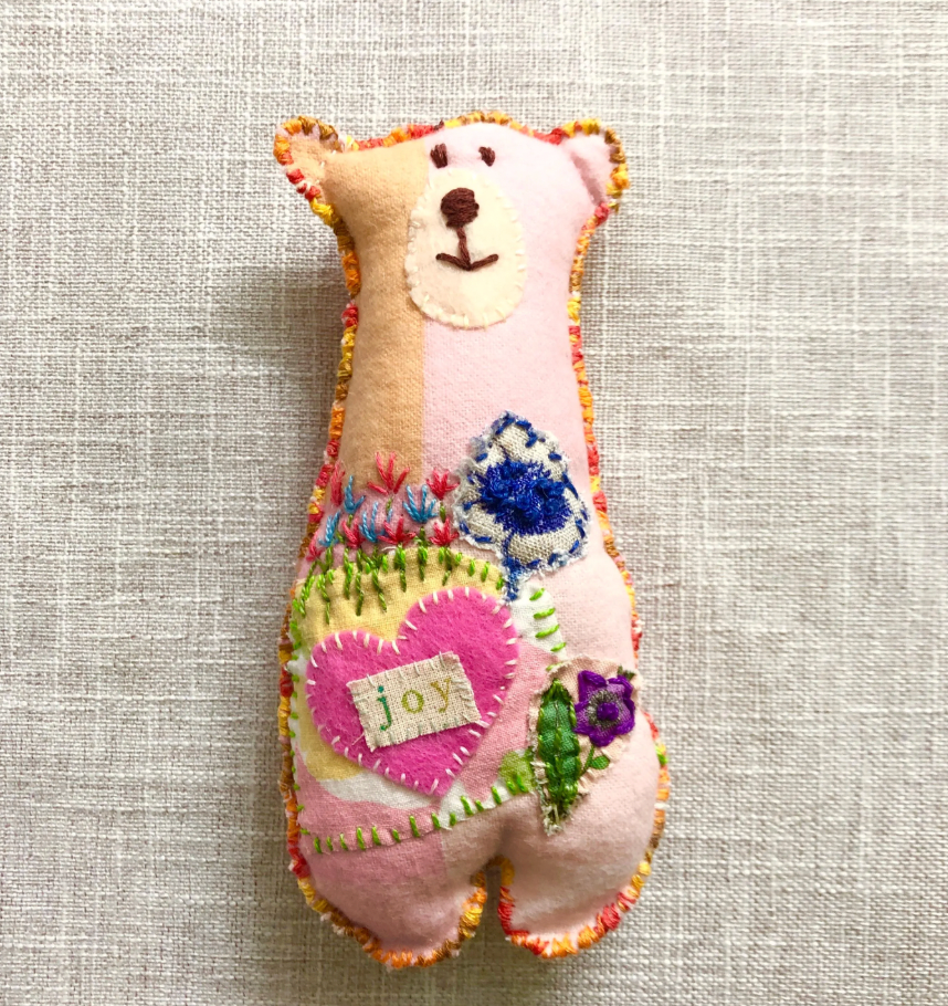 Fibre Art Teddy Bear - Joy