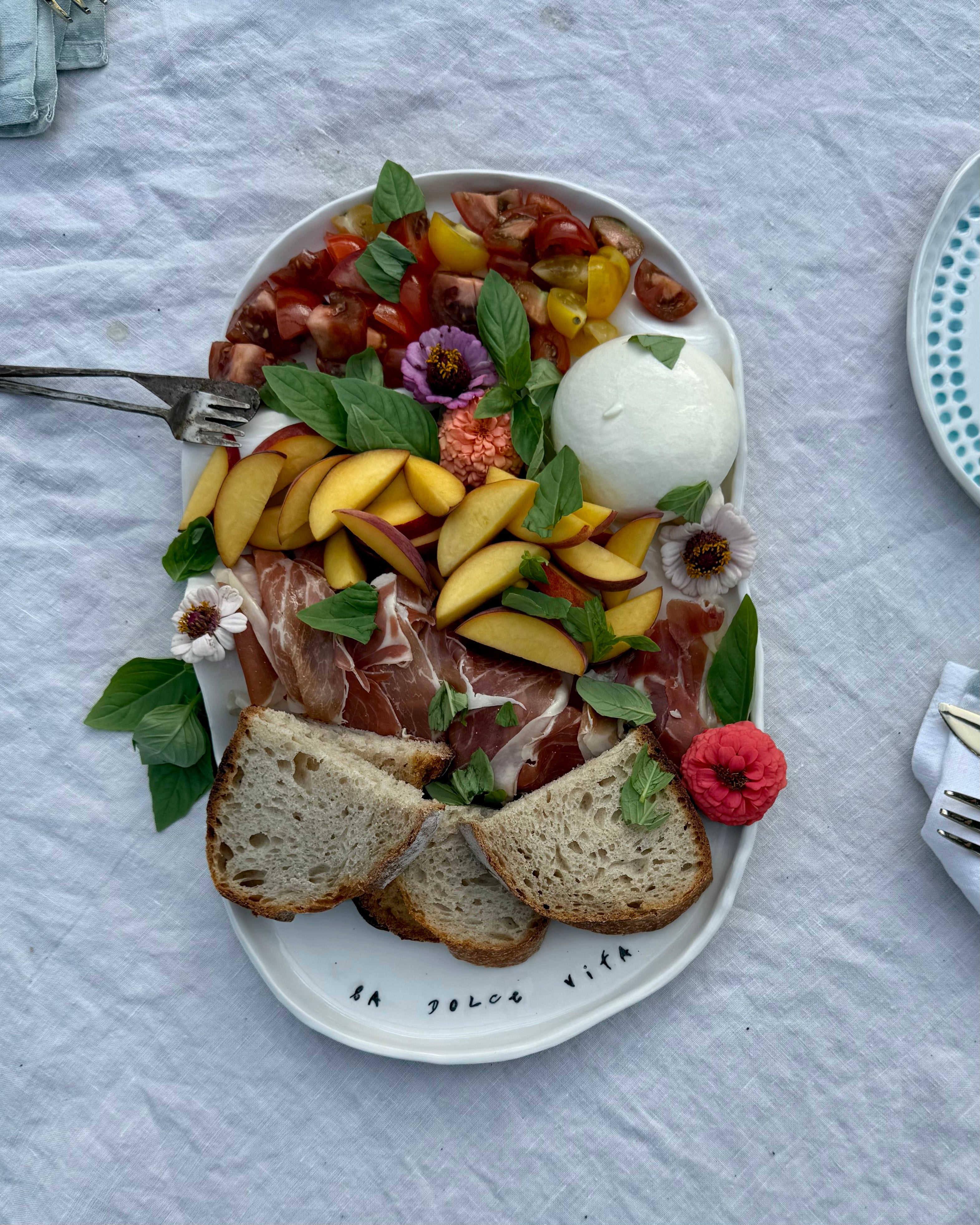 La Dolce Vita Porcelain Grazing Platter | Charcuterie | Share Plate