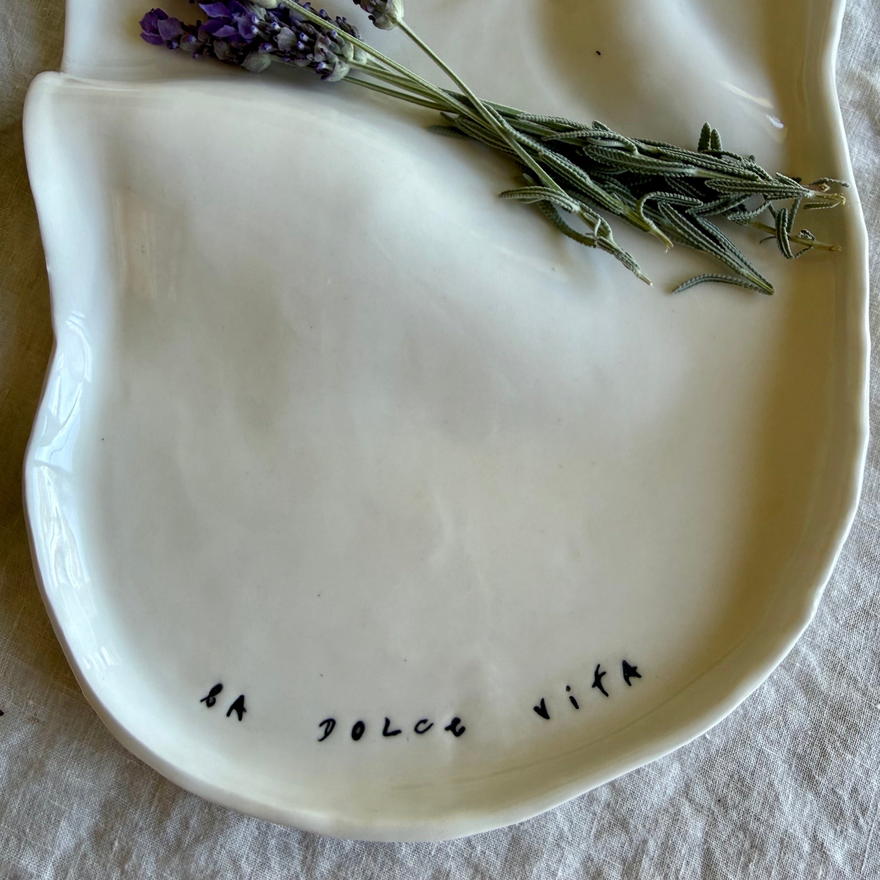 La Dolce Vita Porcelain Grazing Platter | Charcuterie | Share Plate