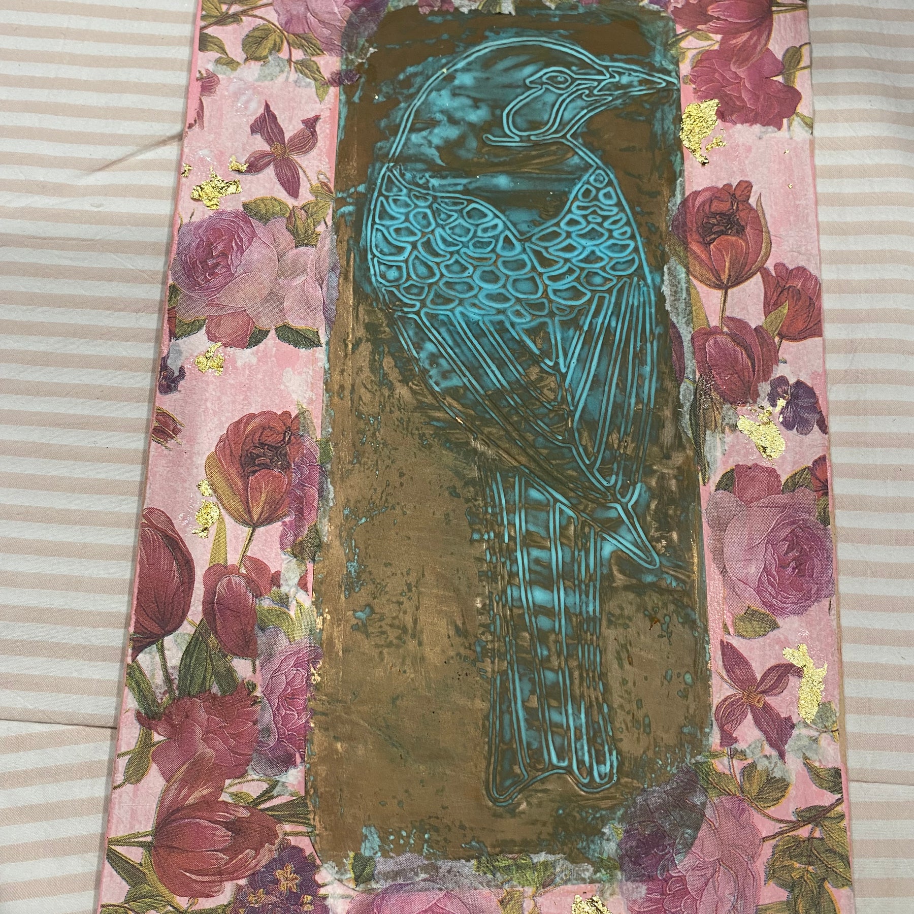 Rustic bird wall art. Secret garden copper art ❤️