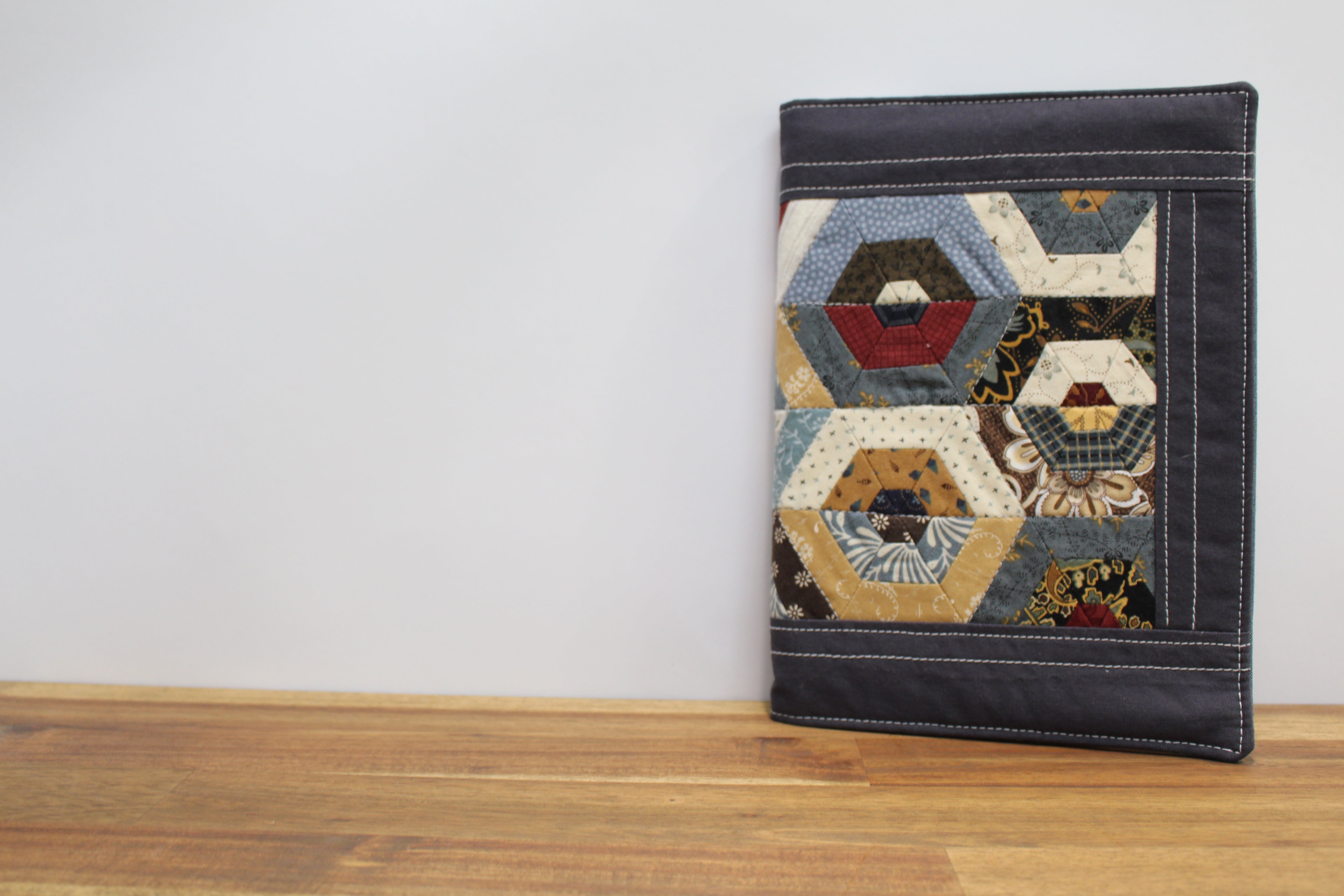 PDF Sewing Pattern Patchwork Quilted A5 Notebook Cover