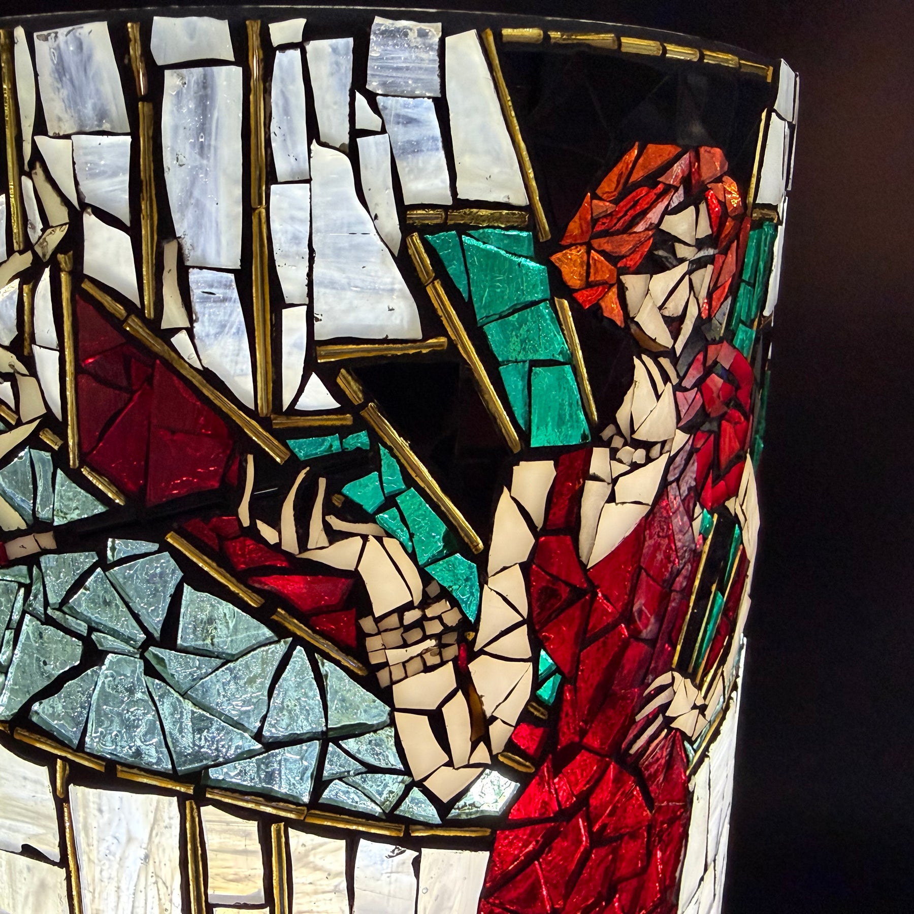 Myrtle – Handmade Art Deco Mosaic Votive