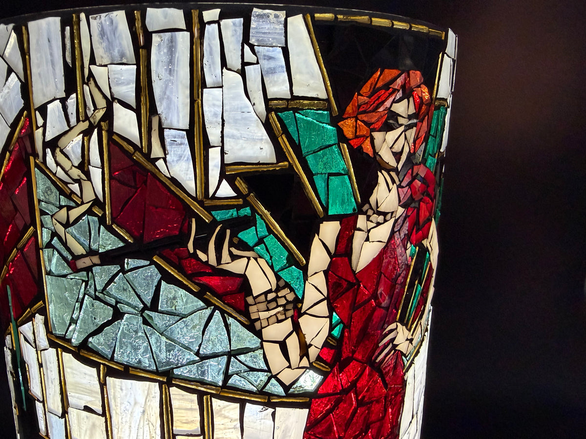 Myrtle – Handmade Art Deco Mosaic Votive