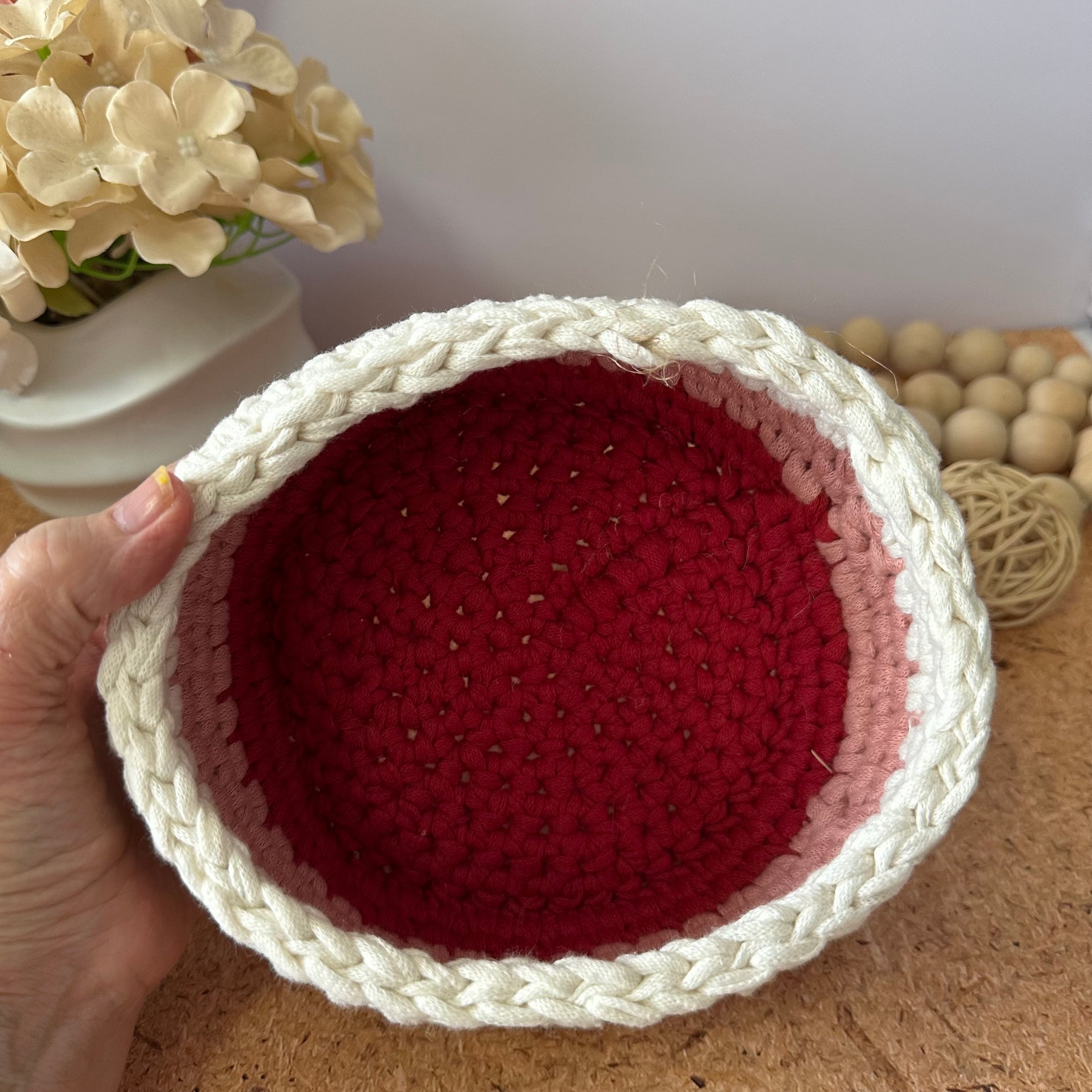 Baby Girl Bundle - Handmade Crochet Baby Gift Basket & Washers