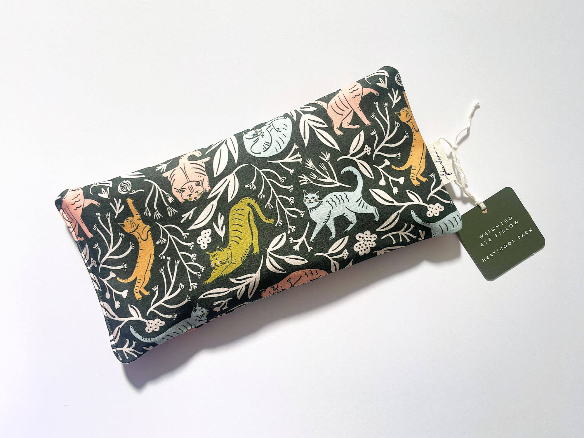 Weighted Eye Pillow Heat & Cool Pack, Handmade – Cats