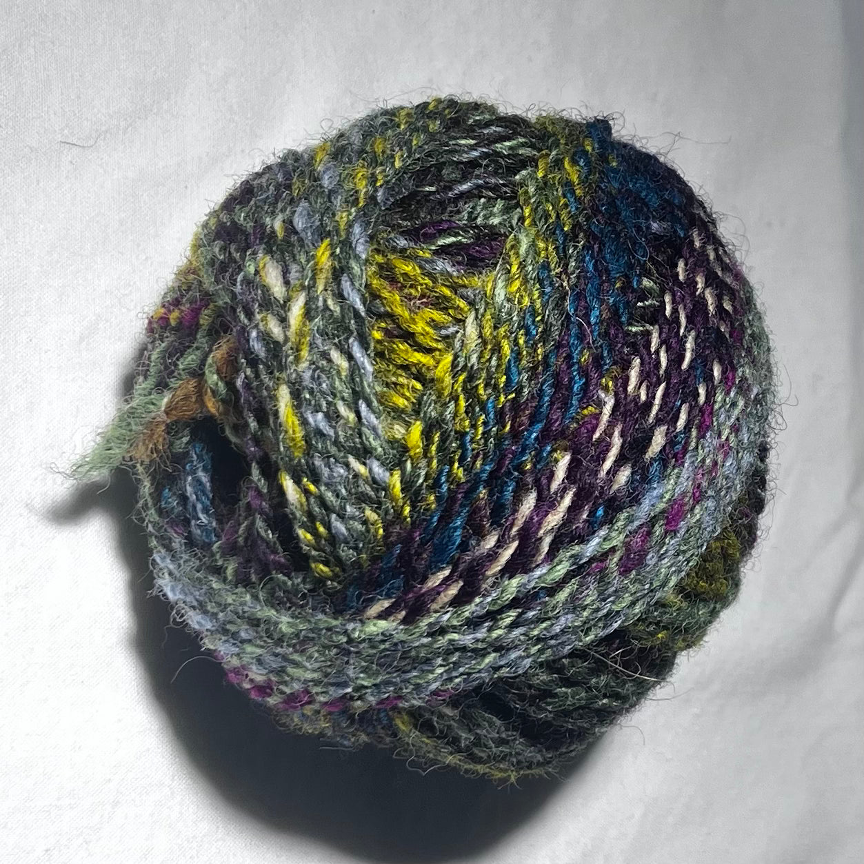 Earth and sky colour combo yarn