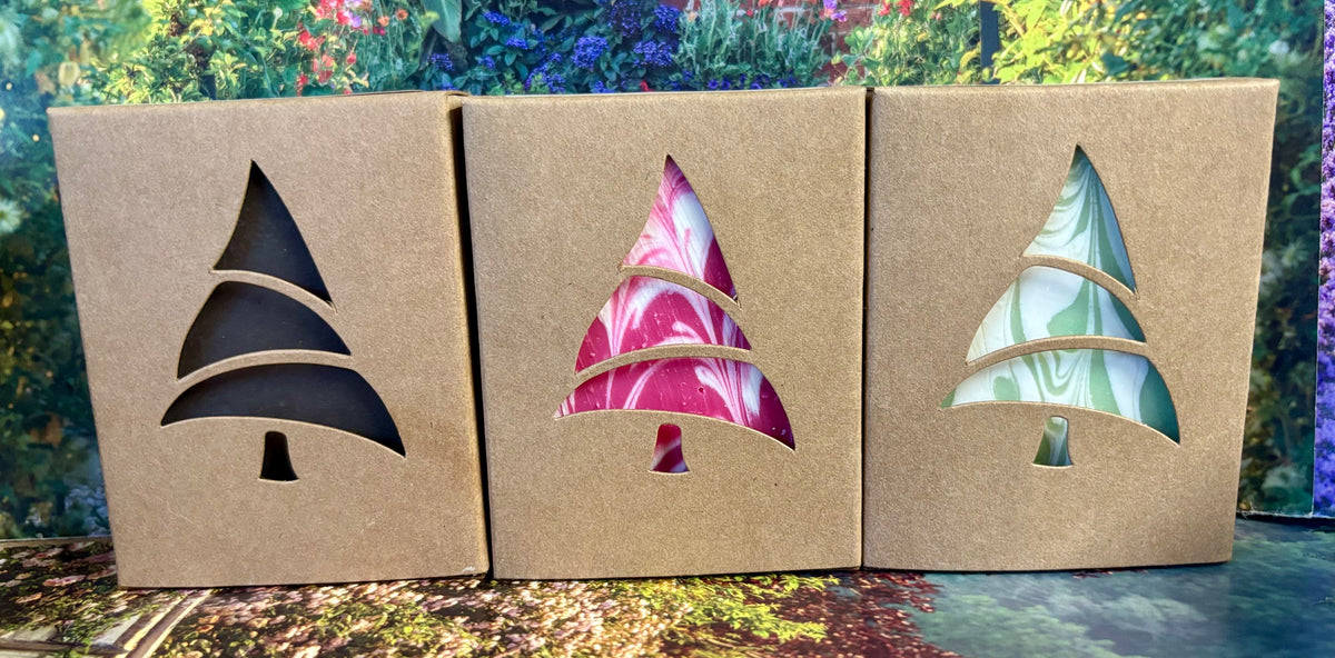 Christmas Tree Soaps - pack of 3