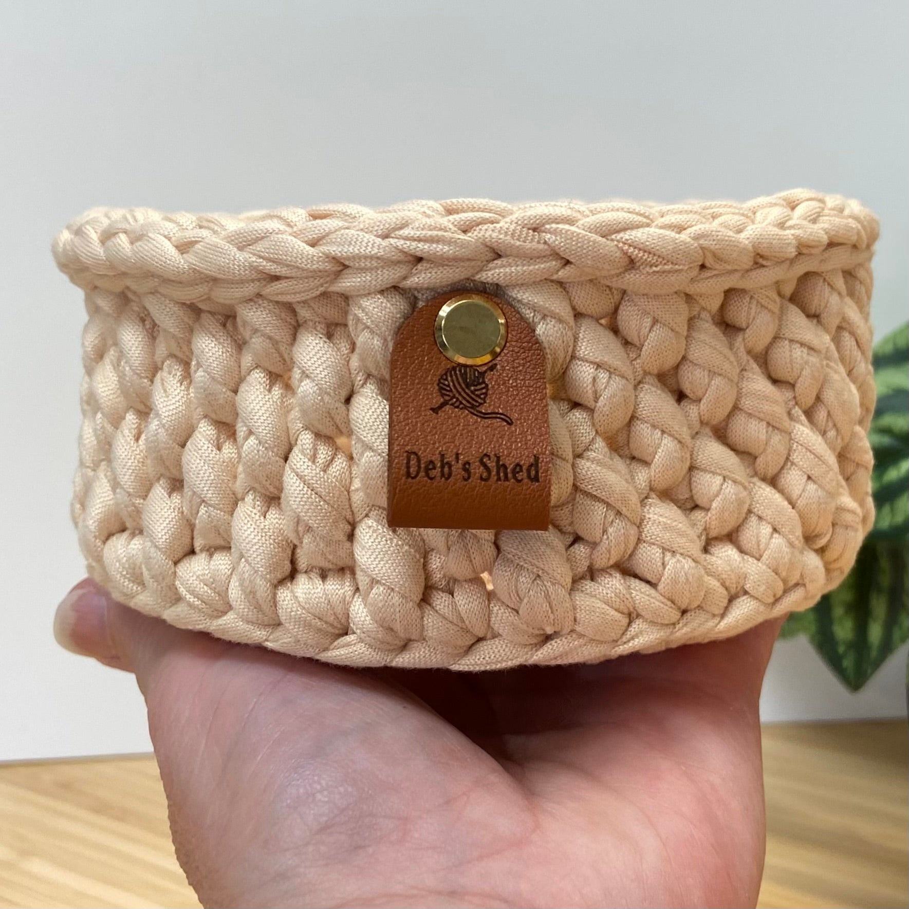 Crochet Basket - Round - Cone Stitch