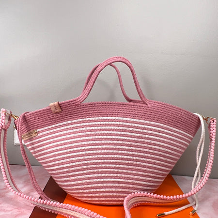 Pink Blossom Rope Handbag