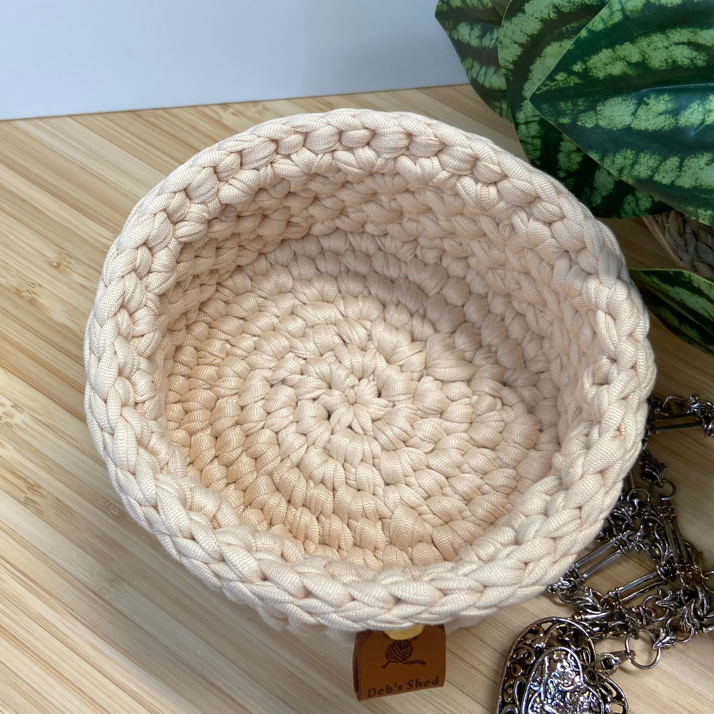 Crochet Basket - Round - Cone Stitch