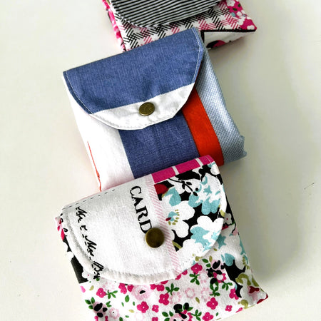 Upcycled Cotton Fold-up Shopping Bags