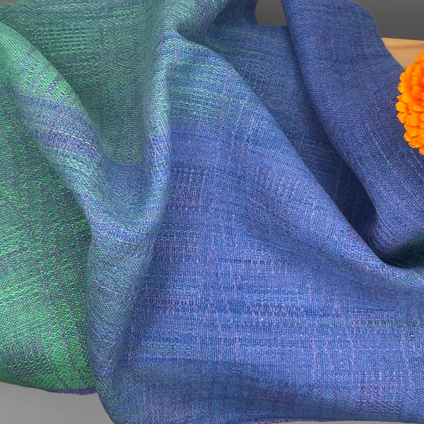 Hand-Dyed and Handwoven Linen/Cotton Tea Towels