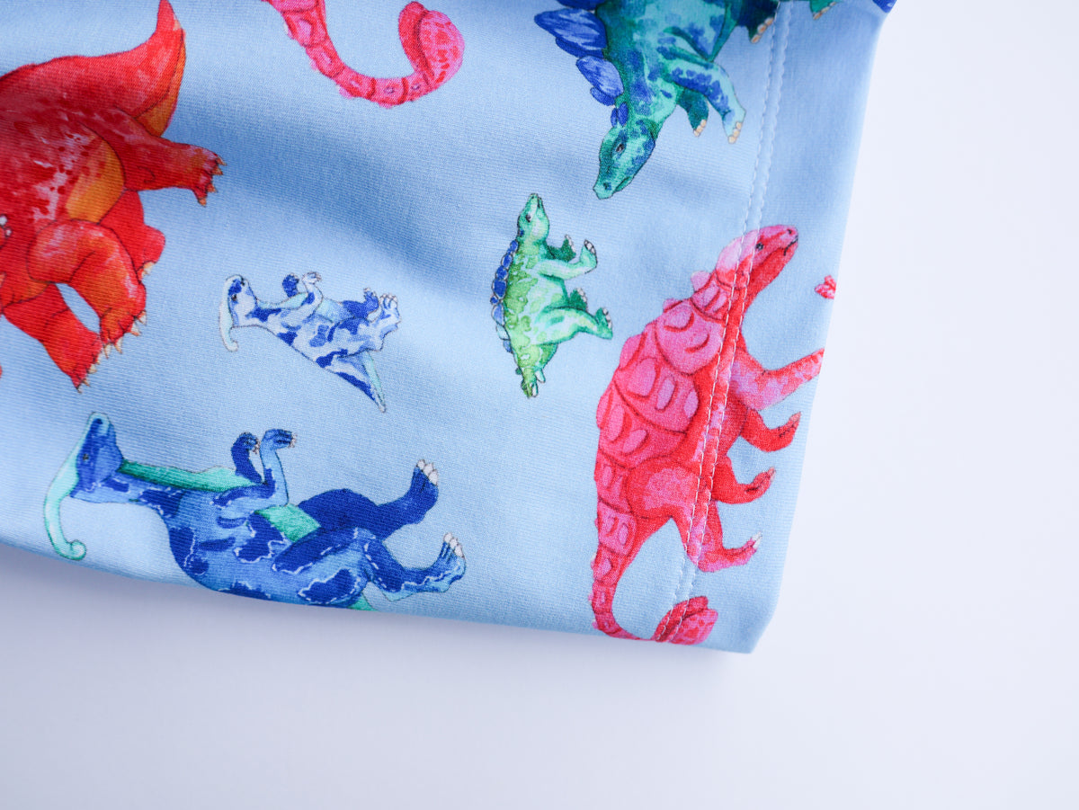 Rainbow dinosaur organic cotton dress 2026-27