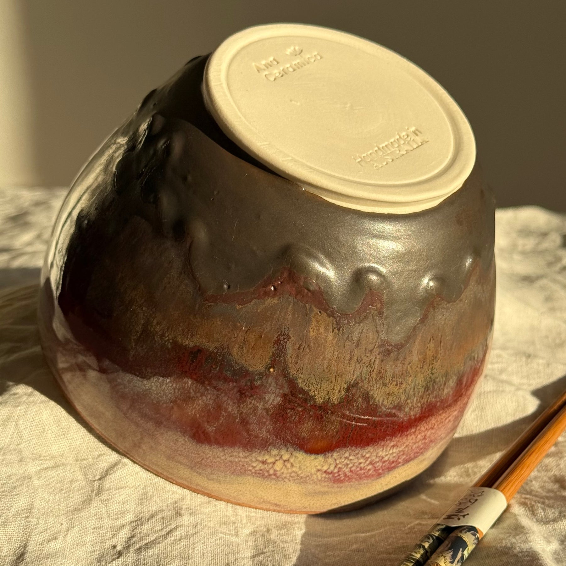 Akane Donburi Bowl + Chopsticks | Wheel Thrown Pottery