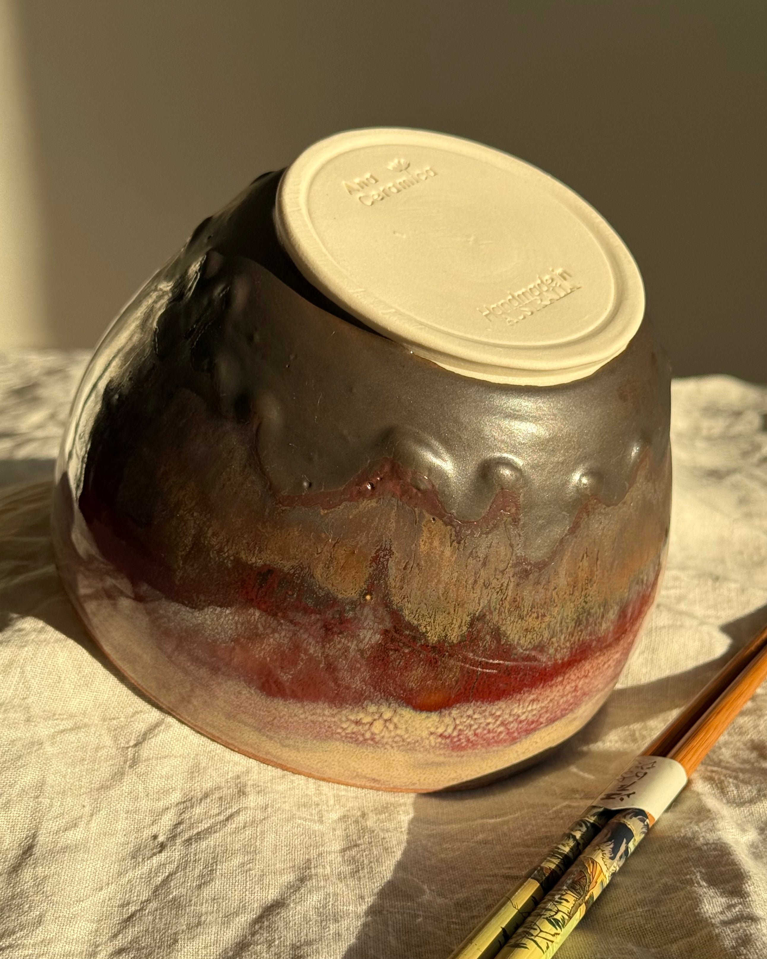 Akane Donburi Bowl + Chopsticks | Wheel Thrown Pottery